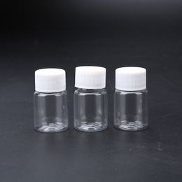 wholesaale new 15ML Portable Clear Plastic Bottles Small Vial Liquid, Solid Vial Packing Bottle