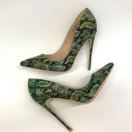 Sıcak Satış-Kadın Ayakkabı Yeni Yeşil Mesh Net Yüksek Topuklu Ayakkabı Sivri Stiletto Topuklu 12 cm 10 cm 8 cm Düğün Parti Elbise Ayakkabı Pompaları
