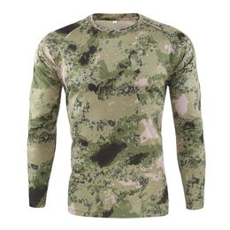 men tops spring long sleeve t shirt mens outdoor camouflage quickdrying hunting hiking camping