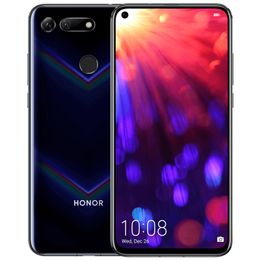 Original Huawei Honour V20 4G LTE Cell Phone 6GB RAM 128GB ROM Kirin 980 Octa Core Android 6.4" Full Screen 48MP TOF AI AR NFC 4000mAh Fingerprint ID Face Smart Mobile Phone