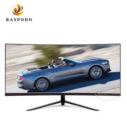 Raypodo 30 inch Curved 2560*1080 200hz PC gaming monitor with built in speaker and back breathing light