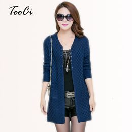 Women Autumn Cardigan With Pockets Women's Clothing Soft and Comfortable Coat Knitted V-Neck Long Cardigan Female Sweater Jacket MX191101