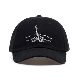 Fashion-VORON hot sale smoking embroidery baseball cap unisex fashion dad hats women sports hars men outdoor casual caps for travel