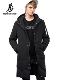 Pioneer Camp waterproof warm winter jacket men brand clothing long thick coat male quality hooded parkas men AMF705299