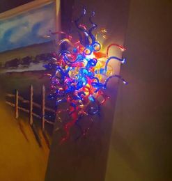 Christmas Decor Colours Hand Blown Glass Lamp Italian Style Sconce Murano Mouth Blowing Art Wall Decoration Lights