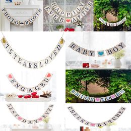 PRE-STRUNG Its a Boy Girl Baby Newborn Shower Banner party decorations 1st Birthday Pompom 1 Year One Newborn Baby Shower Photobooth props