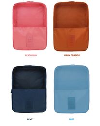 Travel Storage Bag shoes bags boxes Oxford cloth waterproof 7 Colours Portable Organiser Bags Shoe Sorting Pouch Bag Organiser