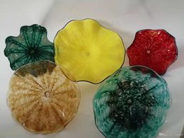 Wholesale Folk Art Antique Home Company Used Glass Fruit Plate Wall Lamps Modern Light Bright Colour Art Design Wall Lamp