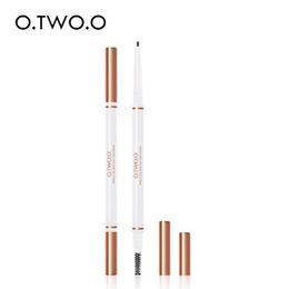 O.TWO.O Eyebrow Pencil Waterproof Natural Long Lasting Ultra Fine 1.5mm Eye Brow Tint Cosmetics Brown Colour Brows Make Up