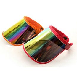 Hot new Cap Wholesale Visors For Car Anti UV Light Cap PC Sun Hat Colorful Board To Ride Sun Visors WCW483