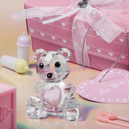 100pcs Crystal Teddy Bear Favours Baby Shower Party Gift Wedding Keepsakes Souvenirs Free Shipping By DHL