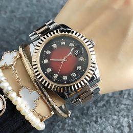 Fashion Brand Watches Women's girls crystal style metal steel band Quartz Calendar wrist Watch X50