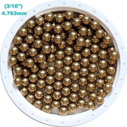 3/16'' ( 4.763mm ) Solid Brass (H62) Bearing Balls For Industrial Pumps, Valves, Electronic Devices, Heating Units and Furniture Rails