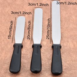 3 Size Cake Tools Buttercream Frosting Spatula Smoother Kitchen Cake Knives Stainless Steel Cake Spatula Baking Tools DH1366