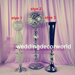 new style Wholesale wedding Centrepieces crystal acrylic candelabras wedding candlestick decor433