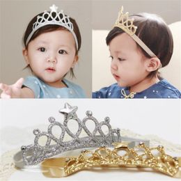 Children Birthday crown hair band Kids Sparkle crown Headbands With Stars Rhinestone fashion Hair Accessories T9G0077