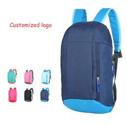 customized Logo Backpack Bag Unisex Casual Foldable School Bag 11colors children shoulders leisure small sports backpack