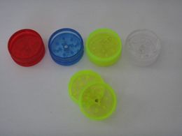 Mini Tobacco Grinders Hard Plastic Material Dry Herb Smoking Accessories Muller Crusher 2 parts 30mm Herbal Grinder Tools