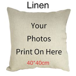 Fuwatacchi Cushion Cover 40cm*40cm Personal Customise Life Photo Customization Decoration Throw Pillow Covers Pillowcase