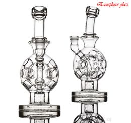 Thick glass Exosphere smoking Water pipe fab egg Glass Bongs With Matrix Perc Glass recyle Oil Rigs with 14mm Joint dab rig Hookah