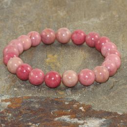 MG0332 Natural Rhodonite Bracelet for Women Stress Relief Yoga Bracelet Emotional Balance Self Expression Jewelry Wholesale