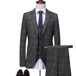 Da Uomo Grigio Nero Herringbone in tweed Blazer MONTATO Smart Casual Retrò VINTAG