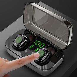 Touch headset XG23 Waterproof Wireless Earphones Swimming TWS Bluetooth Earphone Sports Touch Earbuds with Charger Box LED Digital Display