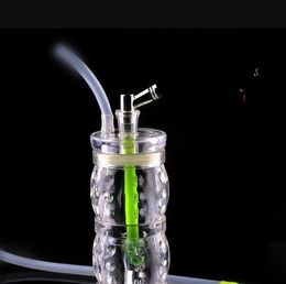 Acrylic transparent concave point glass water bottle, Wholesale Glass bongs Oil Burner Glass Water Pipes Oil Rigs Smoking Rigs