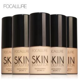 Drop ship 8 Colours FOCALLURE Base Face Liquid Foundation Cream Full Coverage Concealer Oil-control Easy to Wear Soft Face Makeup Foundation