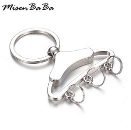 Fashion Clothes Hanger Keychains Metal Key Chain Keyring Key Pendant Clothes Stand Keyring For Woman Men Key Chains Gifts