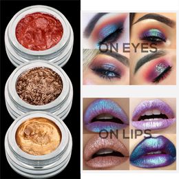 1PCS Single Colour Glitter Eye Shadow Palette Shimmer Cream Eyeshadow Pearly Shiny Eyes Long Lasting Highlighter Makeup Cosmetics