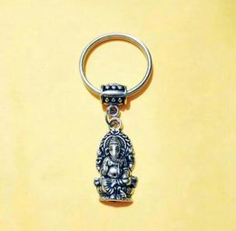 Hindu Elephant God keychain Key ring For Bag Holder Charm pendant Car Key Chains Key Ring spirit Buddhist amulets Jewellery 804