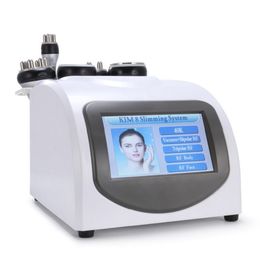 New RF Face Body Contour Ultrasonic 40K Cavitation 5in1 Cellulite Removal Weight Slimming Loss Beauty Machine