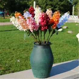 Faux Hyacinth Flower Branch Simulation Autumn Violet for Wedding Home Decorative Artificial Flowers