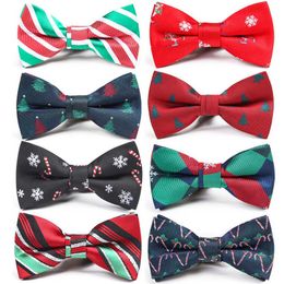 FREE GIFT BAG Men/'s Wear Christmas Tree Novelty Red Festive Bow Tie Party Xmas