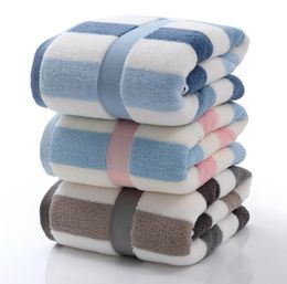 1 x pure cotton towel stripe beach towels World Cup style adult thickened towel 700g absorbent beach large bath towel 90*180cm