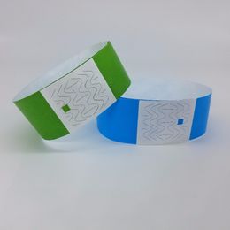 Disposable different Colour avaliable paper wrist bands, event wristbands, party tyvek band tyvek paper wristband
