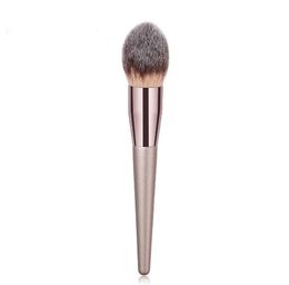 Professional Single makeup brush Champaign gold Colour wood handle cosmetic brush for eye shadow blush drop shipping