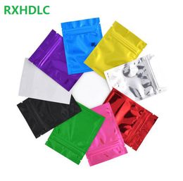 1000Pcs/Lot 7.5*10cm Reclosable Aluminum Foil Zip Lock Bags Food Grocery Packaging Self Seal Mylar Valve Package Bags