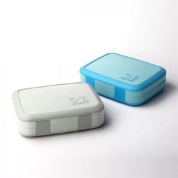800ml portátil Lunch Box 4 5 grelhas de plástico Bento Boxes Estudantes Azul Serviço Alimentar recipientes para exterior escola cinzenta Cor 21gm E1