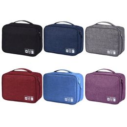 Travel Digital Accessories Organizer Data Bag USB SD Card Data Line Headset Mobile Power Portable Storage Package Cell Phone Bag VF0032