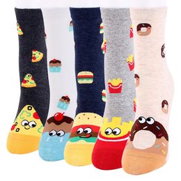 Fashion Cartoon Food Bread Donut Chips Pizza Chips Cake Socks Cotton Cute Women Sock Girls Socks Free Shipping M116