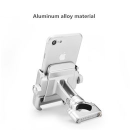 Wholesale Aluminum Alloy Motorcycle Phone Holder for iPhone 11 pro max X 8 7 6s Support Telephone Moto Holder For Bike Handlebar Holder