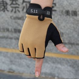 Men Cool Design Autumn Style Cycling Half Short Finger Gloves Shockproof Breathable Sporting Glove for Sale