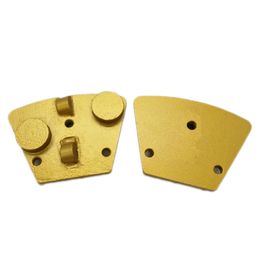 Three Holes Connexion Trapezoid Blank PCD Grinding Pad Aggressive Fast Working Concrete Floor Diamond PCD Grinding Tools 12PCS