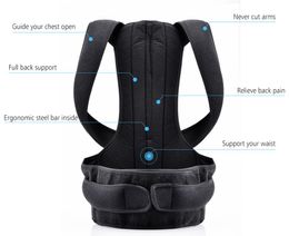 Back Posture Corrector Shoulder Lumbar Brace Spine Support Belt Adjustable Adult Corset Posture Correction Belt Body Health Care 2020