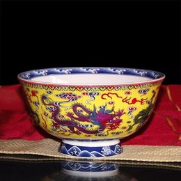 bone China rice bowl Jingdezhen ceramics household single empero dragon bowl Chinese high quality noodle bowl dragon pattern