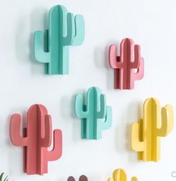 Nordic minimalist home wall cactus hook keychain multi-function decorations restaurant wall hangings