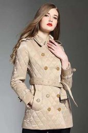hot sales! women fashion england middle long cotton padded coat/brand designer double breasted jacket for women size S-XXL #886F240