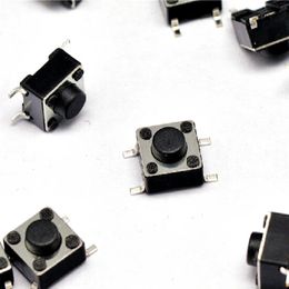 100 PCS 6*6*12.0~16.5 mm tact switch 4 pin Patch micro button switch Tactile Push Button Induction switch 6x6 series